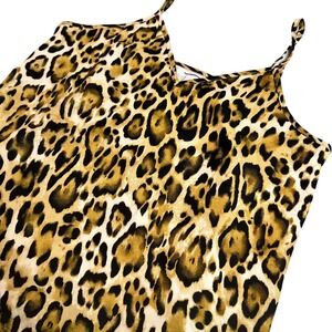 Abound Leopard Print‎ Cami Tank Top Women's Small Adjustable Straps
